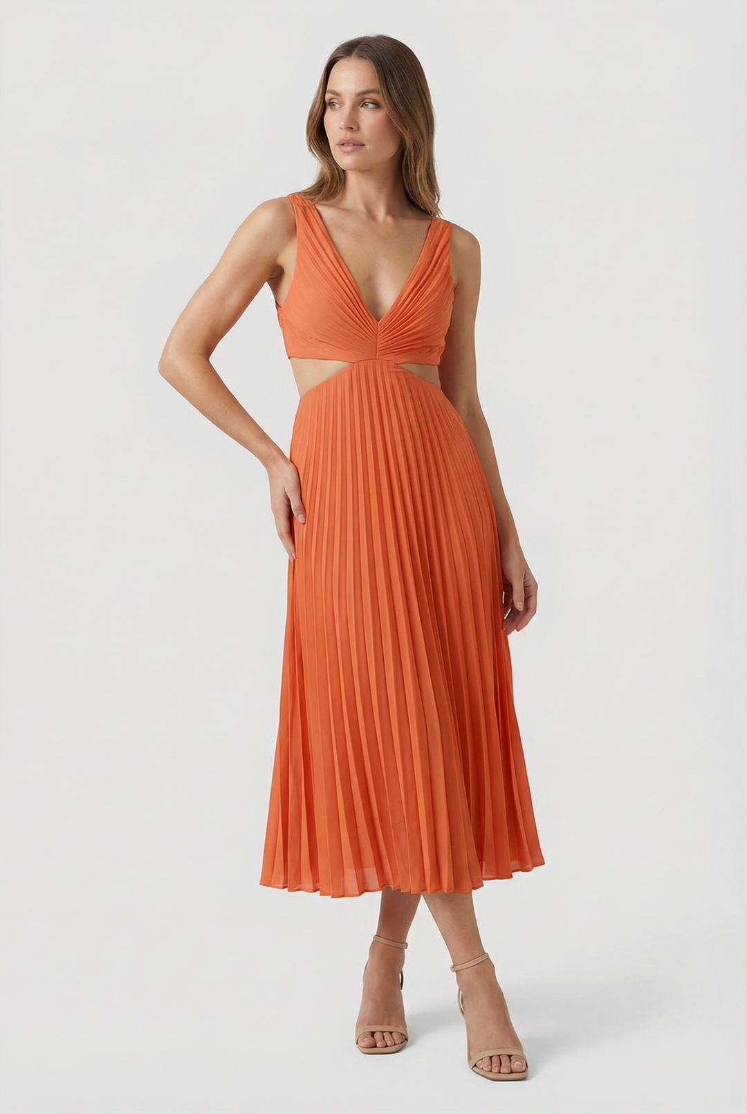 Karina | Elegantné plisované maxi šaty