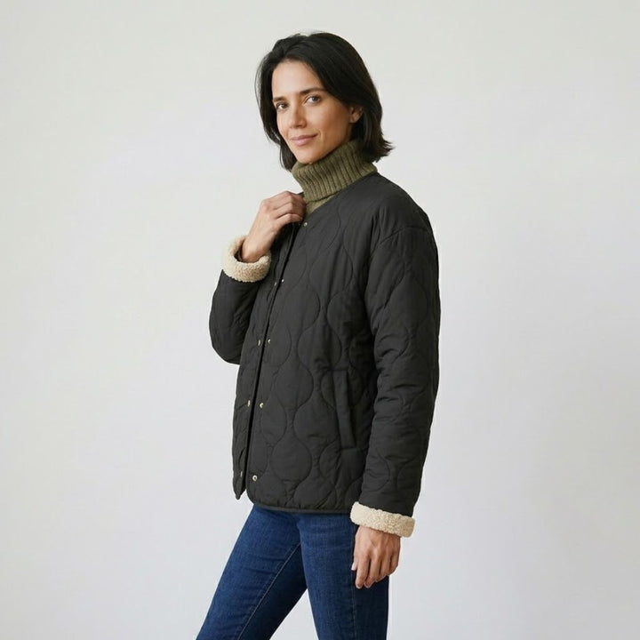 Oversize prešívaná bunda na každodenné nosenie