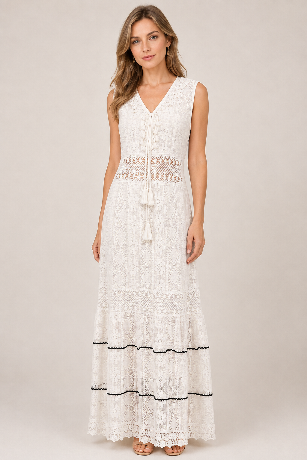 Milica | Boho maxi šaty s výstrihom do V