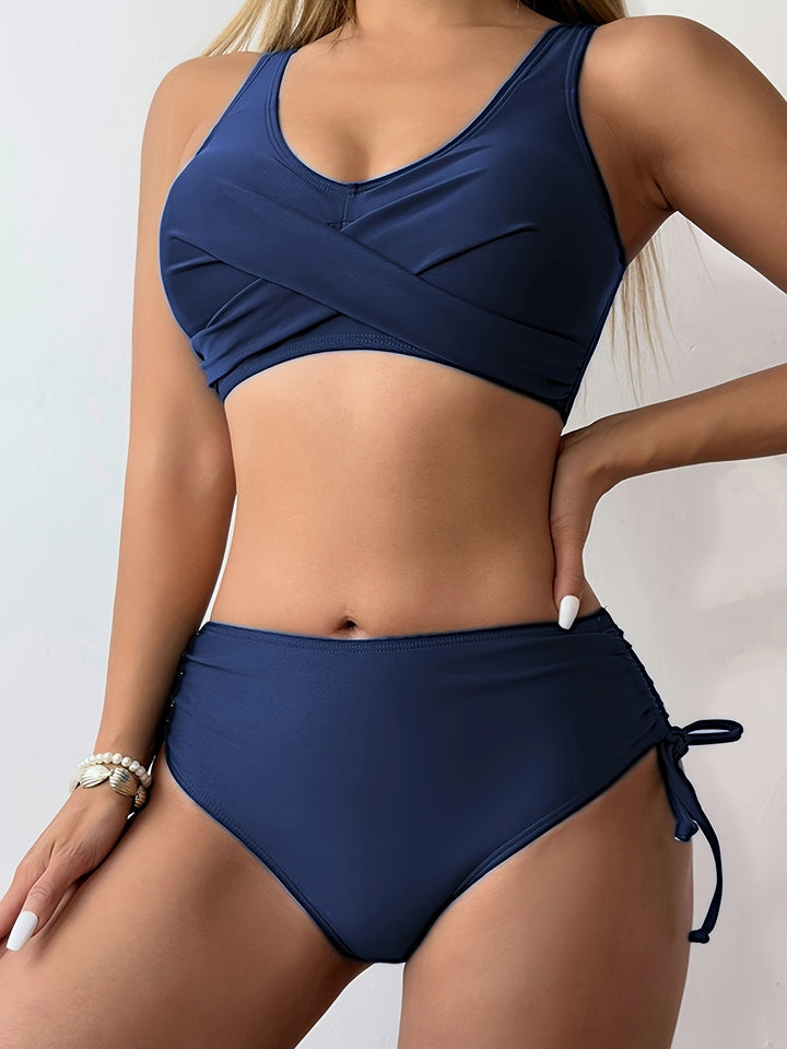 Jednofarebné dvojdielne bikiny