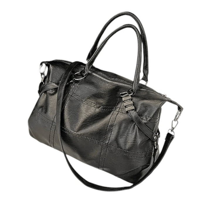 Vintage hladká tote kabelka
