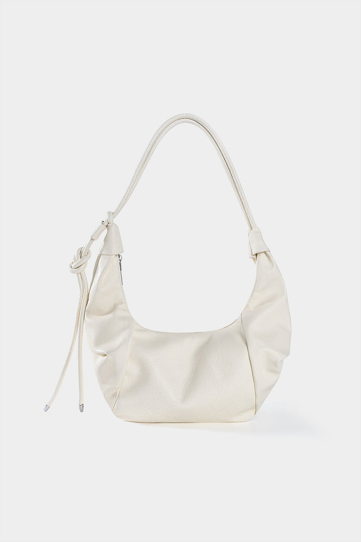 Crossbody kabelka z umelej hladkého vzhľadu so zipsom