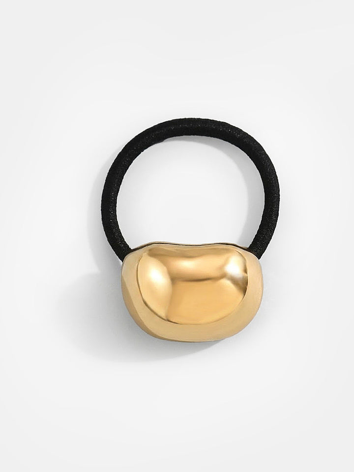 Minimalistická gumička do vlasov s lesklým detailom
