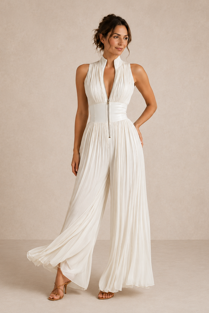 Leontína | Elegantný plisovaný overal