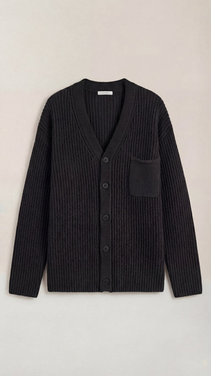 Pletený kardigán s oversize strihom