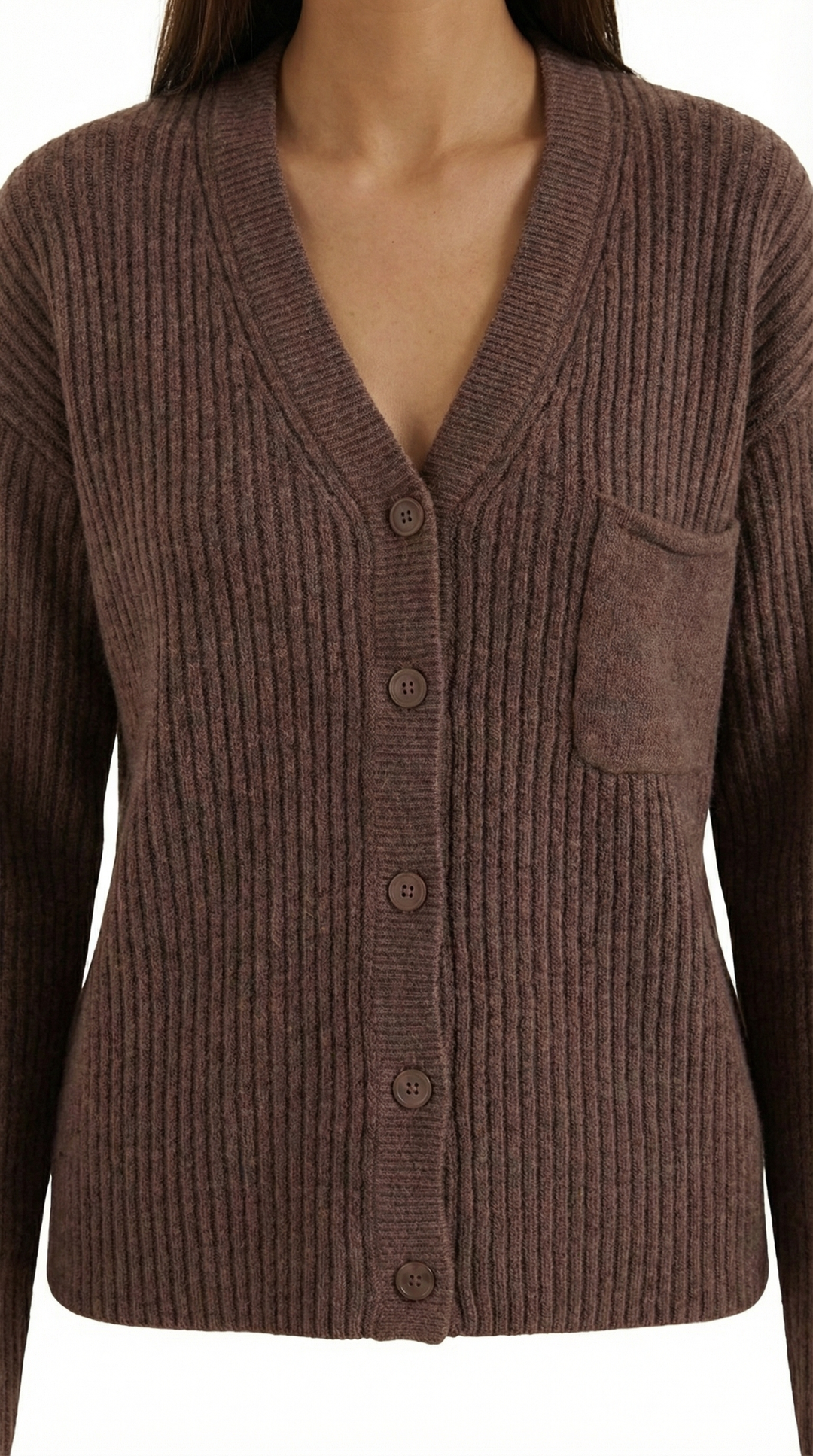 Pletený kardigán s oversize strihom