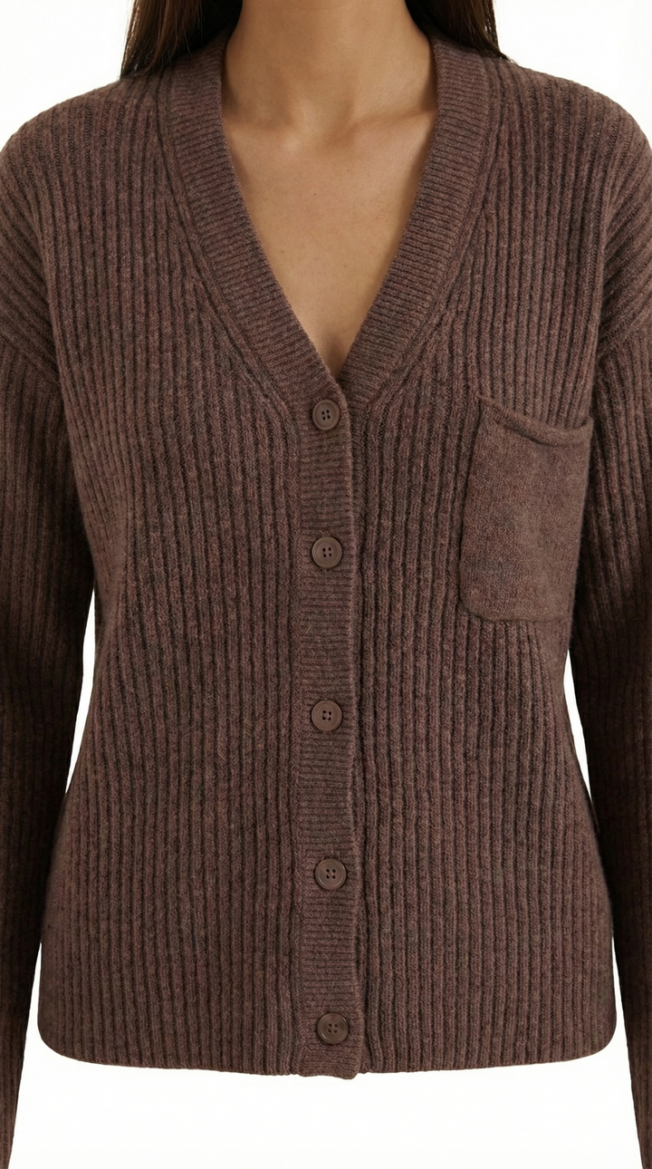 Pletený kardigán s oversize strihom