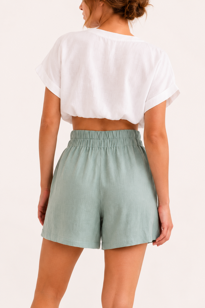 Voľné šortky s elastickým pásom
