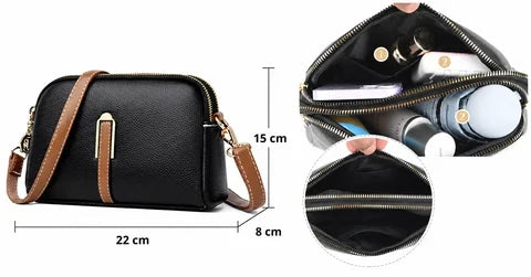 Táto kompaktná crossbody kabelka je ideálna na dni plné pohybu