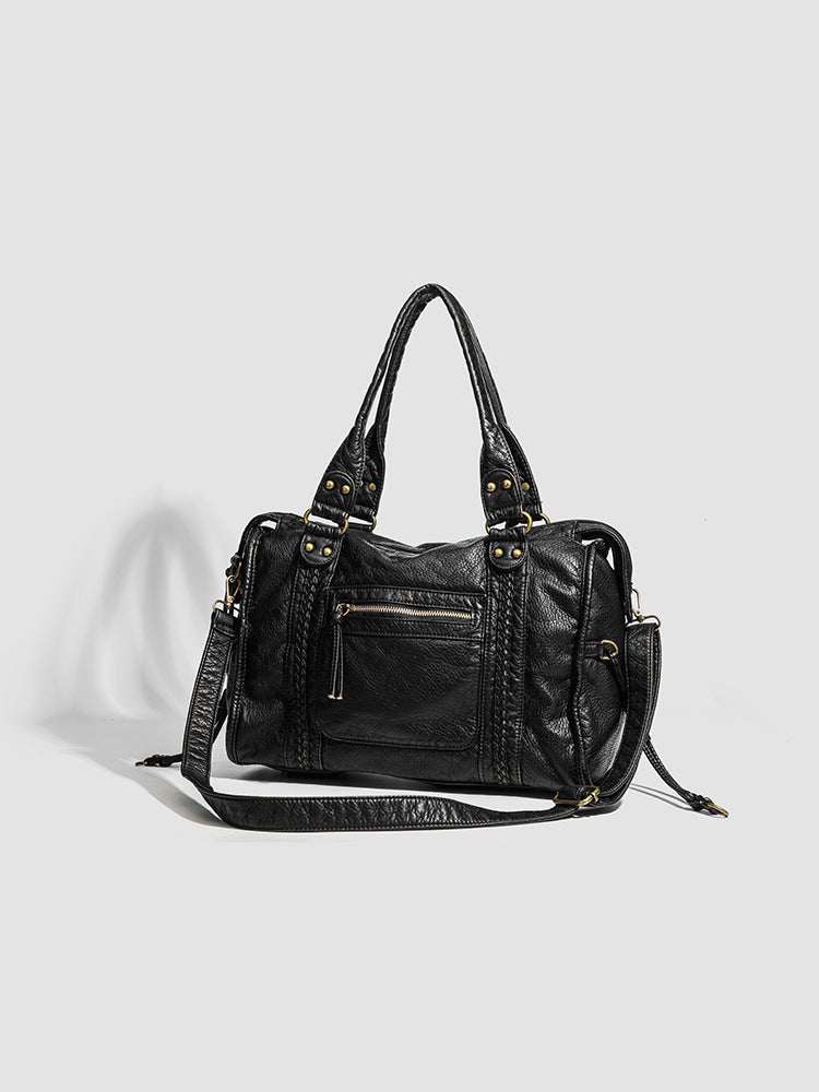 Pevná hladká crossbody kabelka
