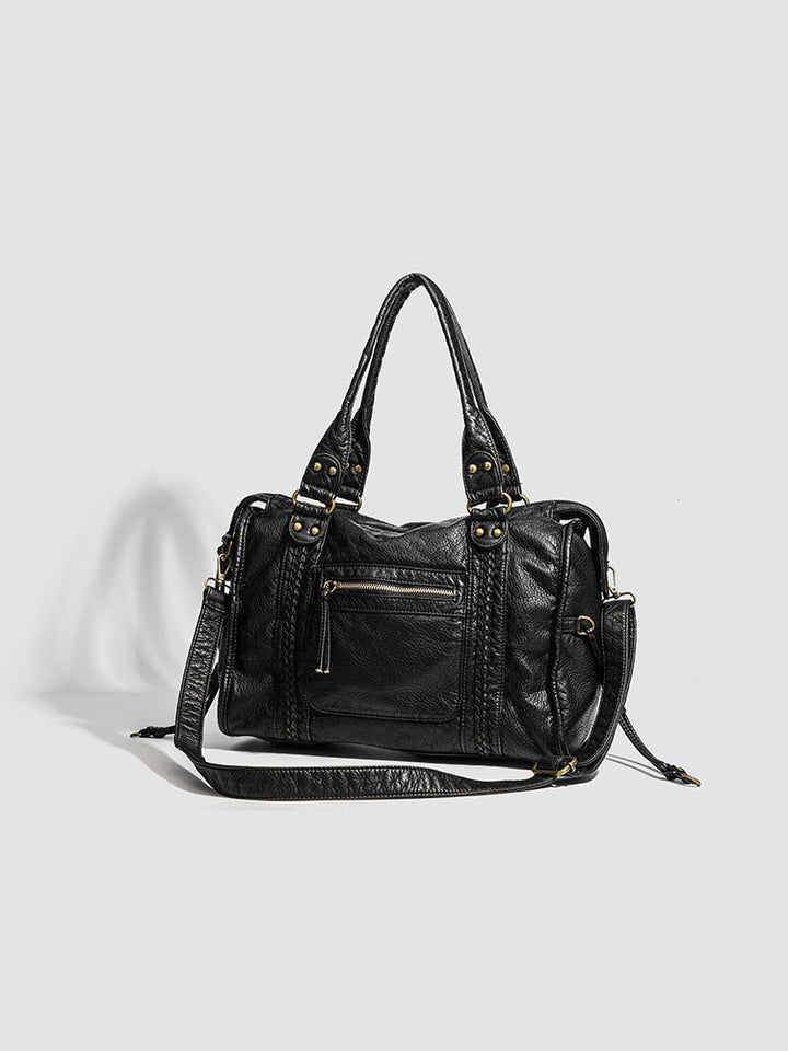 Pevná hladká crossbody kabelka