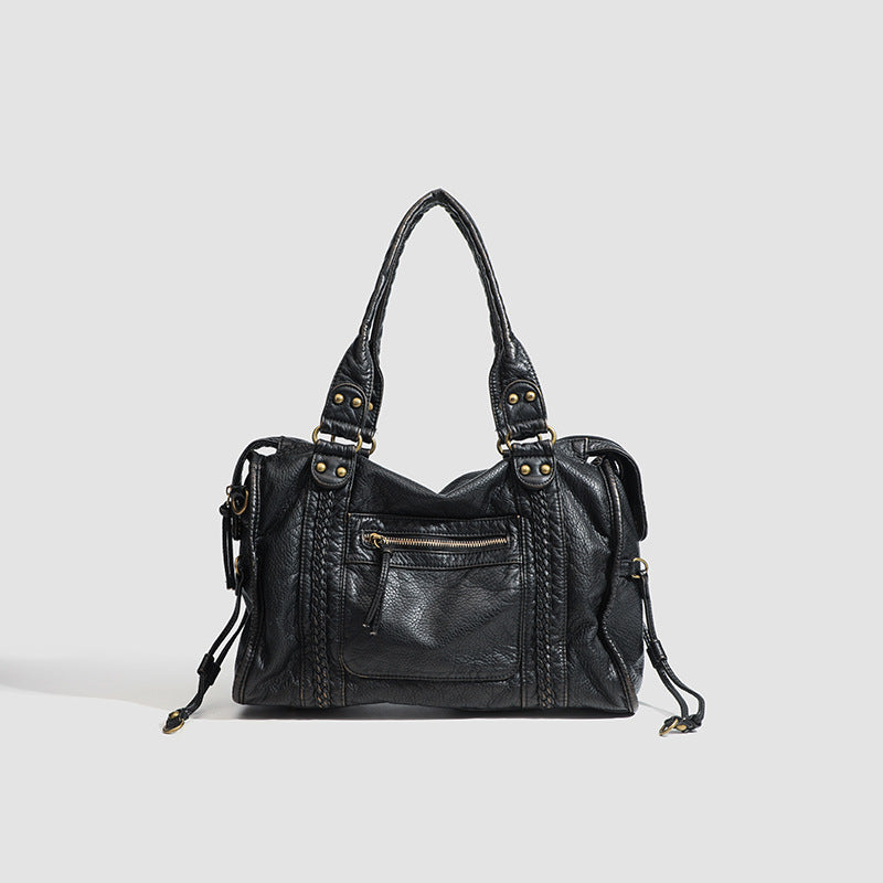 Pevná hladká crossbody kabelka