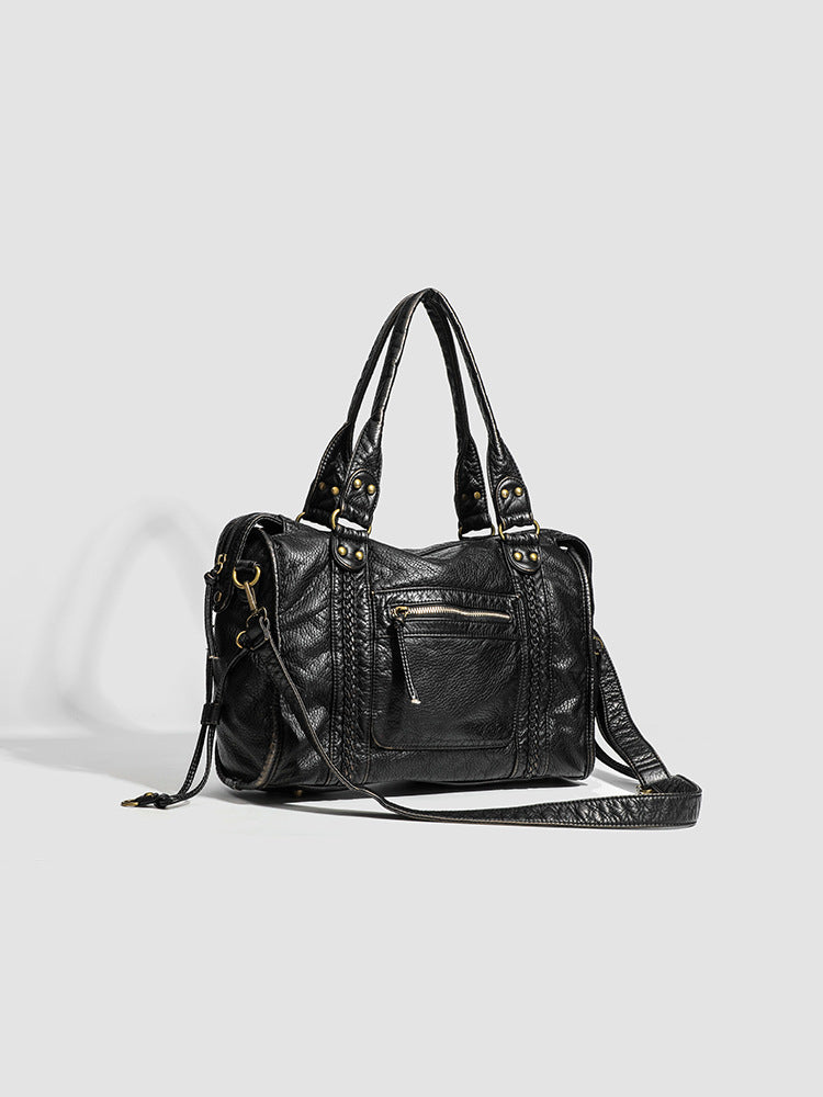 Pevná hladká crossbody kabelka