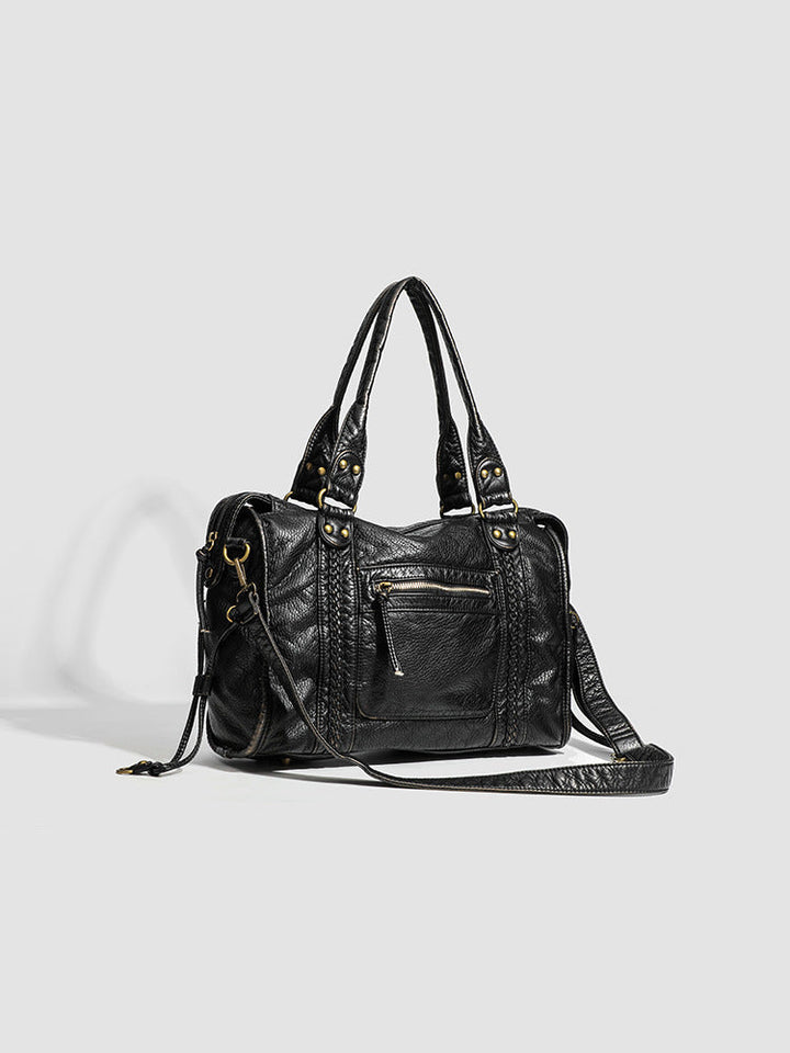 Pevná hladká crossbody kabelka