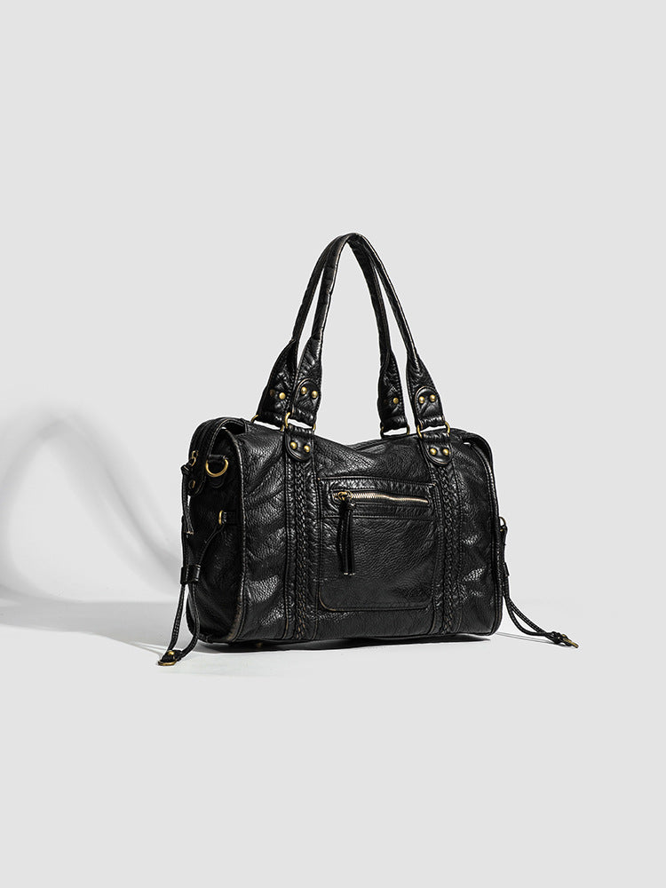 Pevná hladká crossbody kabelka