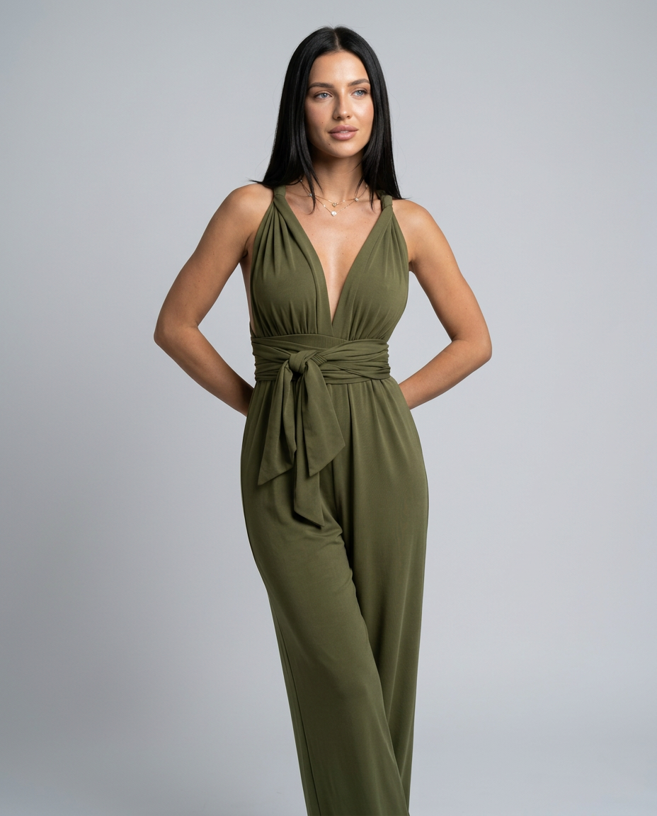 Paula | Overal so širokými nohavicami a prekríženým chrbtom