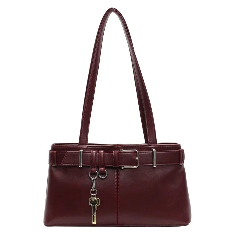 Elegantná hladká crossbody kabelka