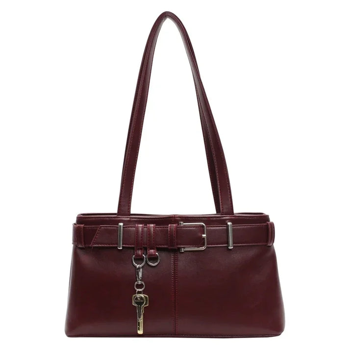 Elegantná hladká crossbody kabelka