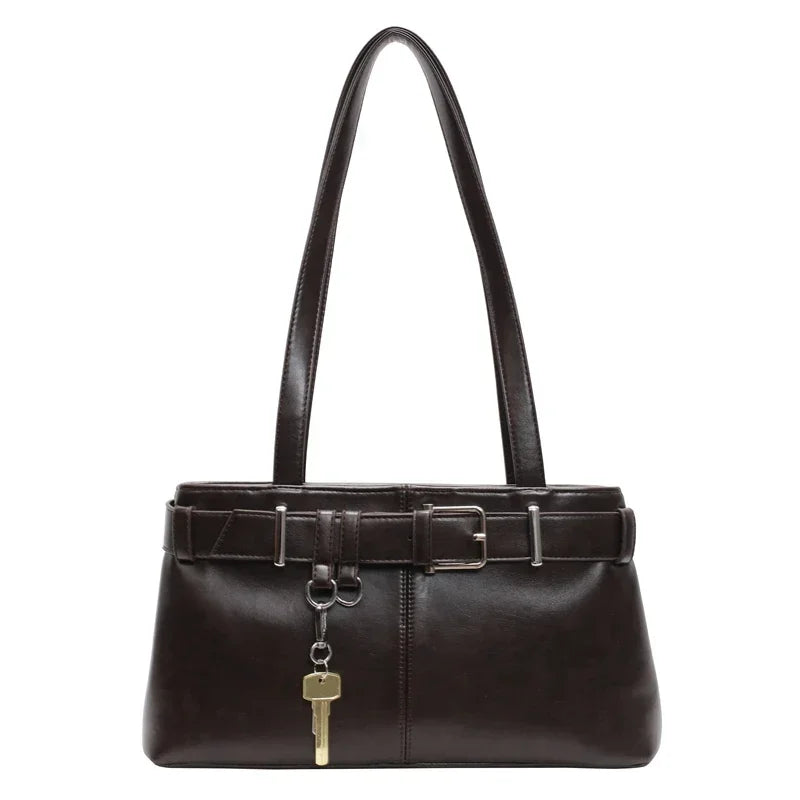Elegantná hladká crossbody kabelka