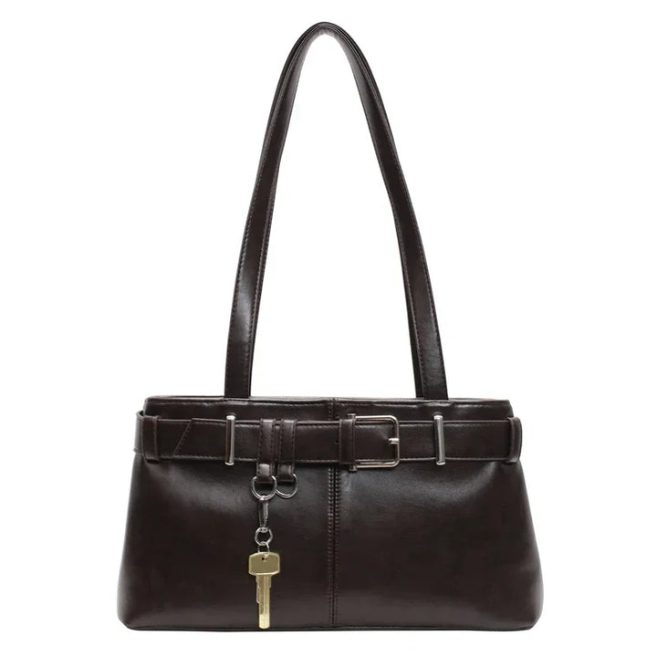 Elegantná hladká crossbody kabelka