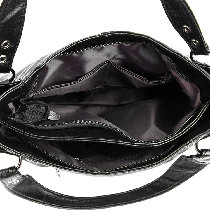 Priestranná hladká crossbody kabelka