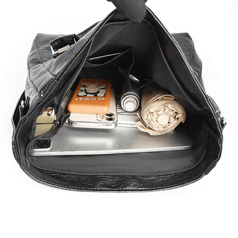 Hladká crossbody kabelka s priestranným tvarom