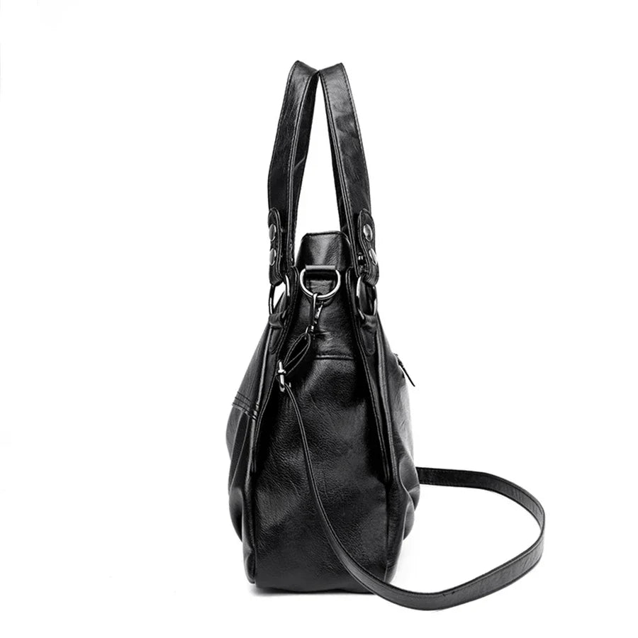 Priestranná hladká crossbody kabelka