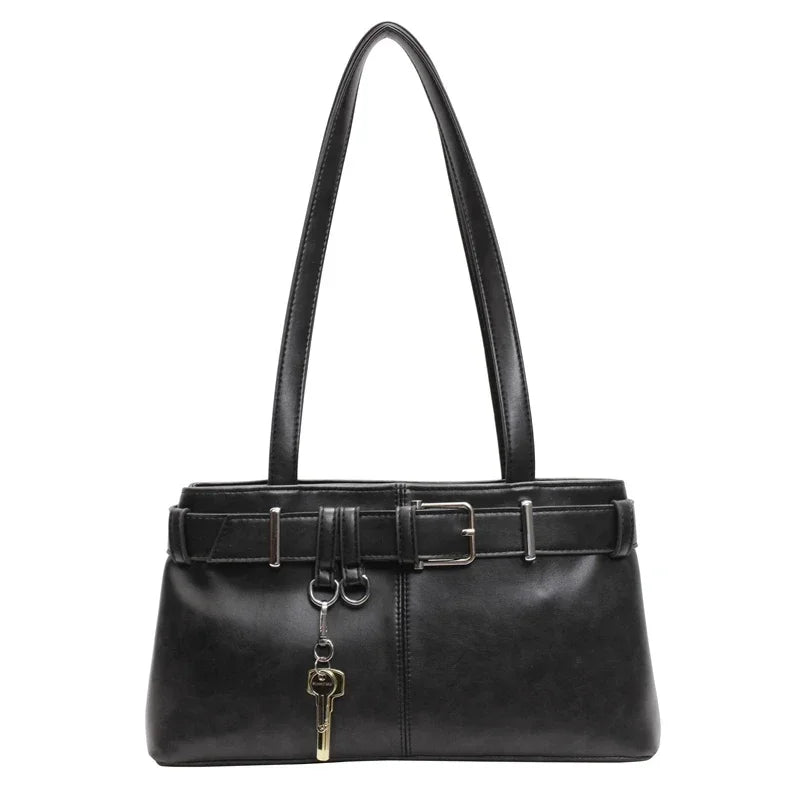 Elegantná hladká crossbody kabelka