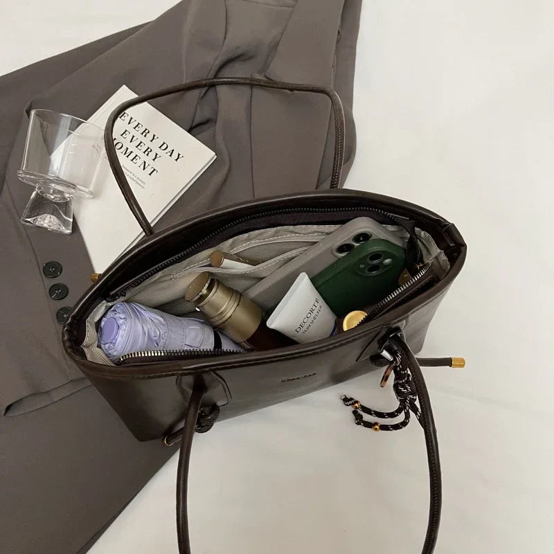 Klasická vintage tote kabelka