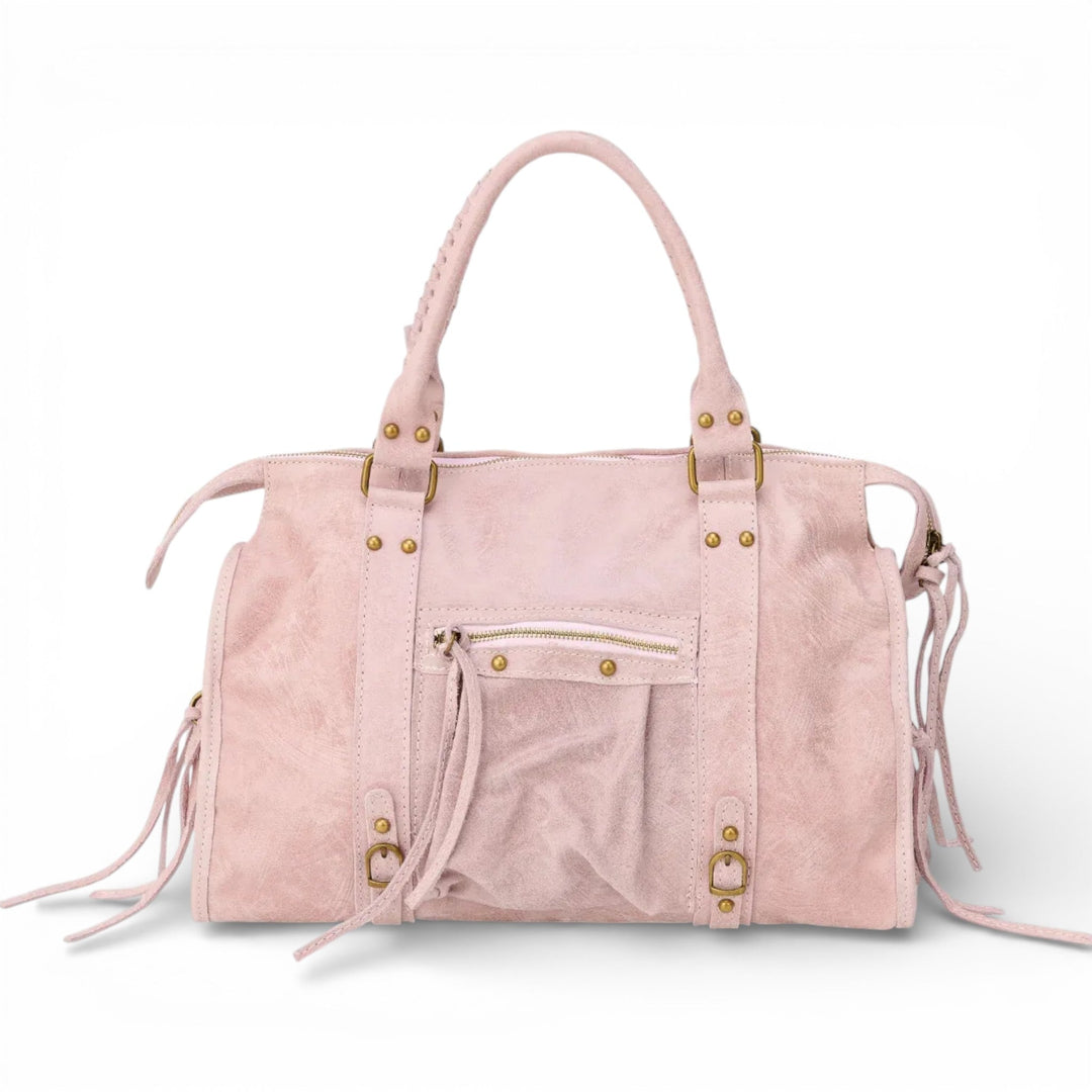 Veľká vintage hladká tote kabelka
