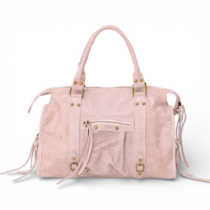 Veľká vintage hladká tote kabelka