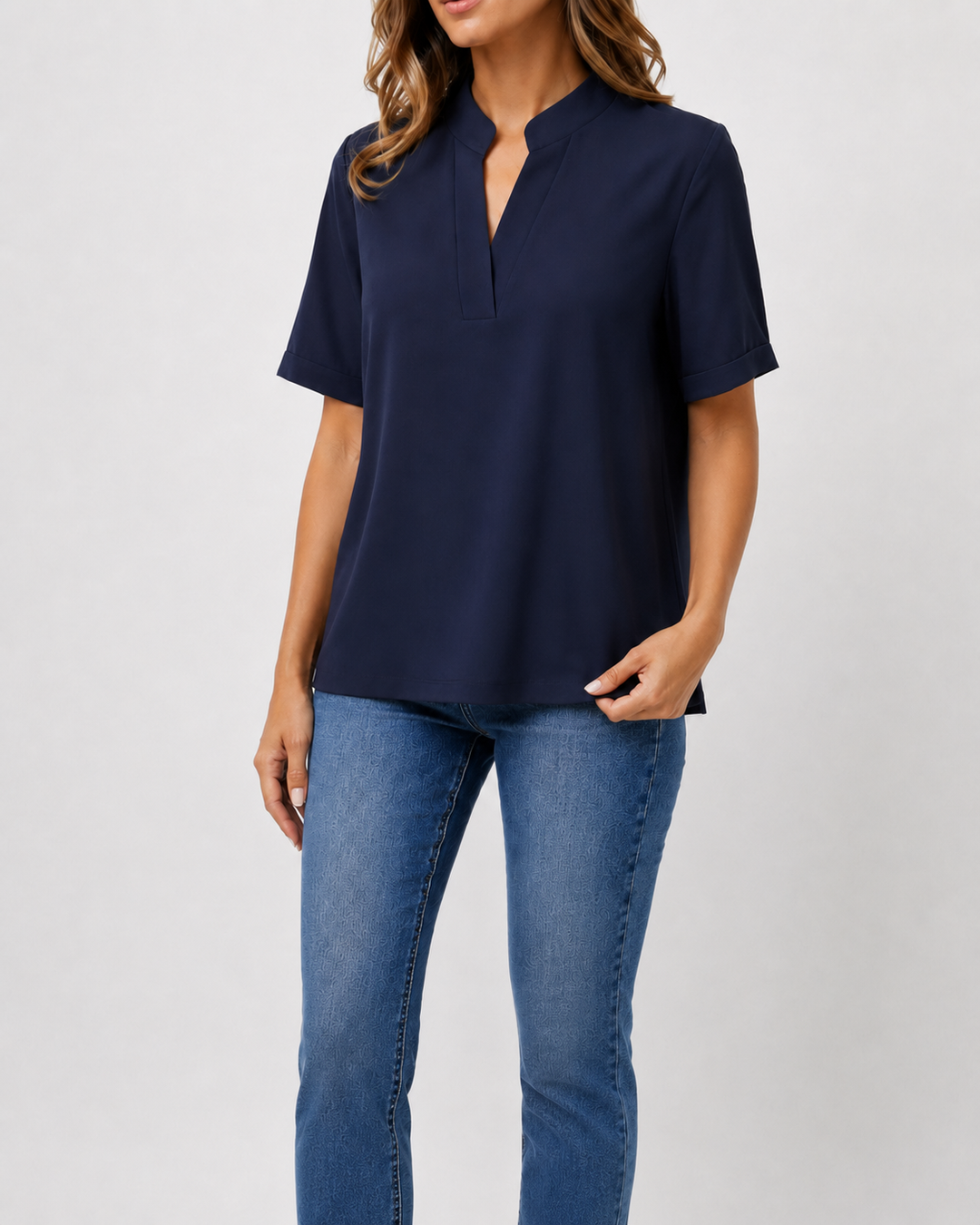 Štefánia | Elegantná blúzka s jemným stojačikom
