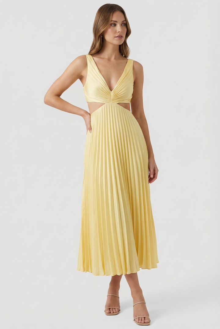 Karina | Elegantné plisované maxi šaty