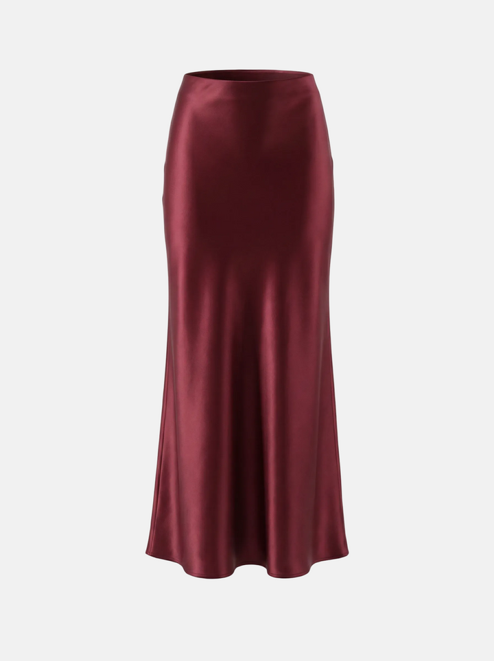 Lesklá maxi sukňa