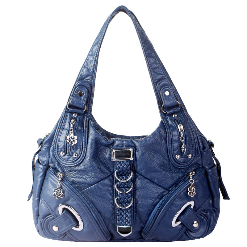 Klasická hladká crossbody kabelka