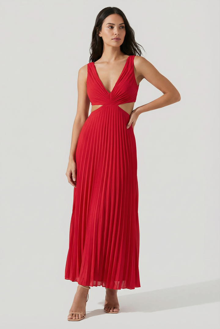 Karina | Elegantné plisované maxi šaty