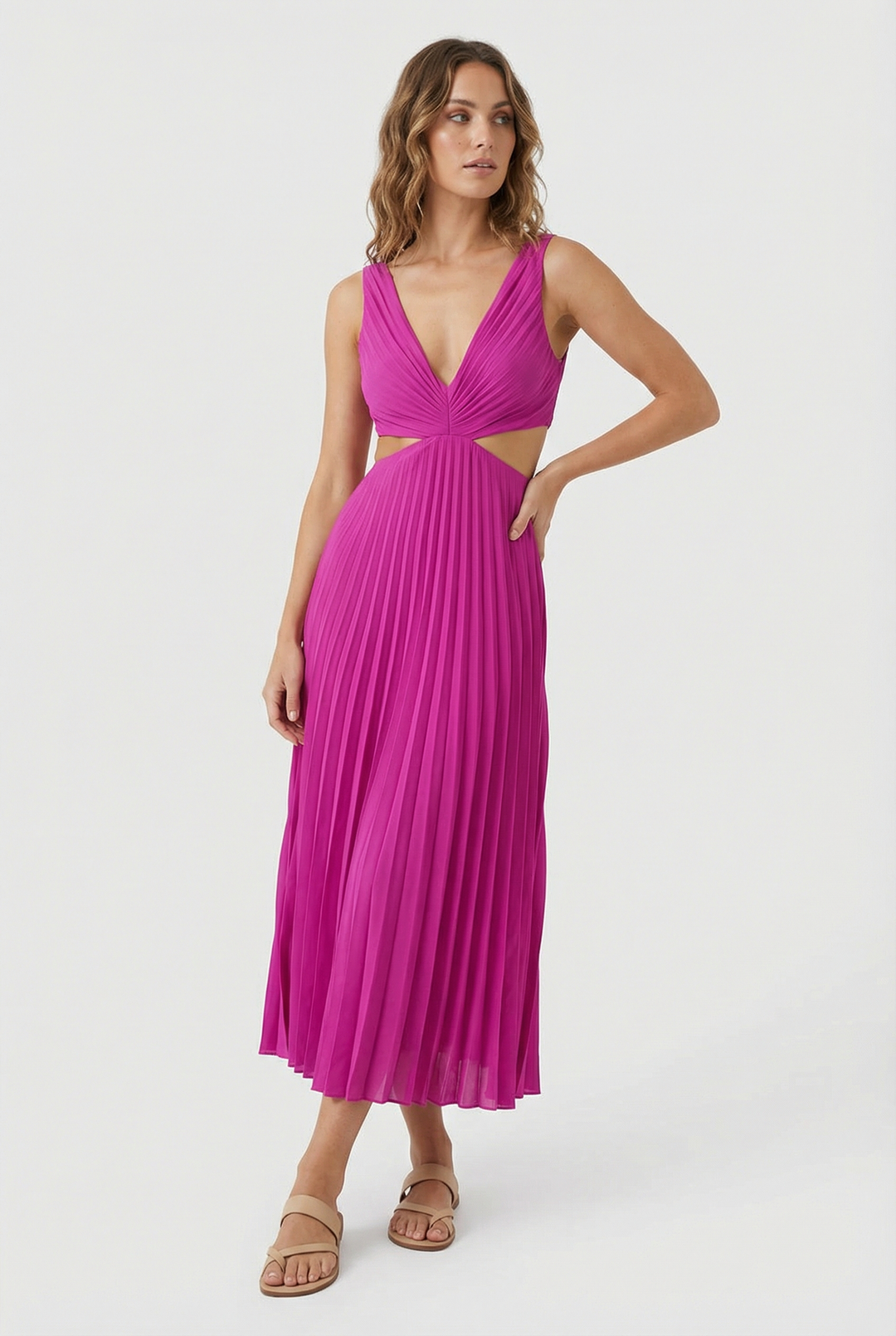 Karina | Elegantné plisované maxi šaty