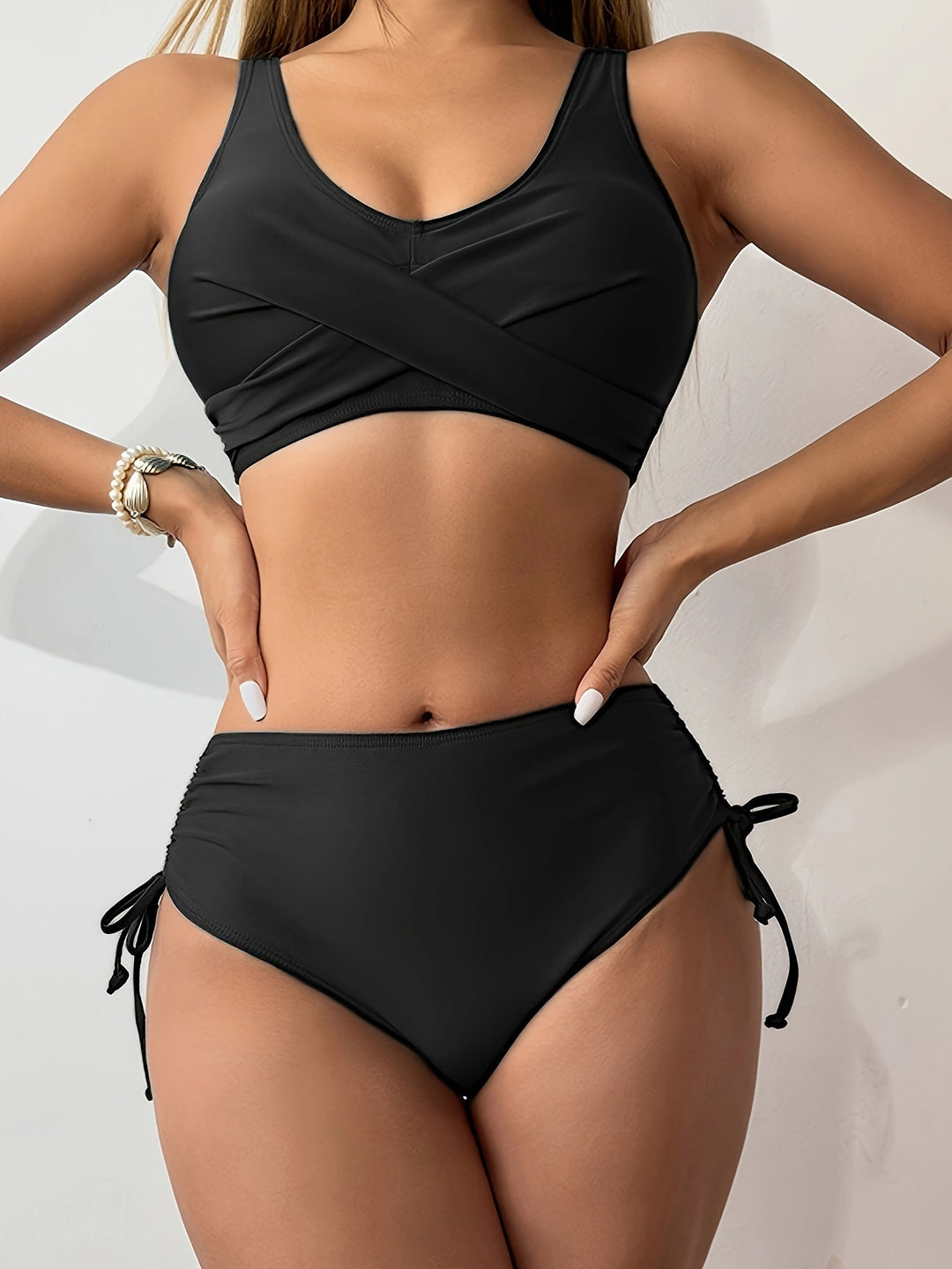 Jednofarebné dvojdielne bikiny