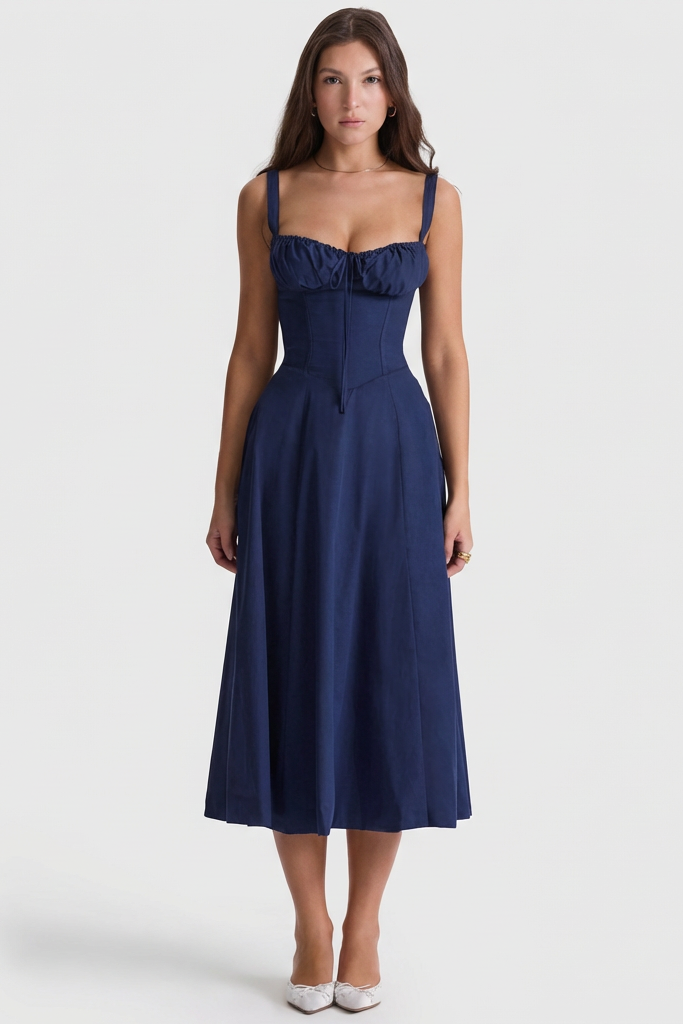 Júlia | Elegantné splývavé maxi šaty