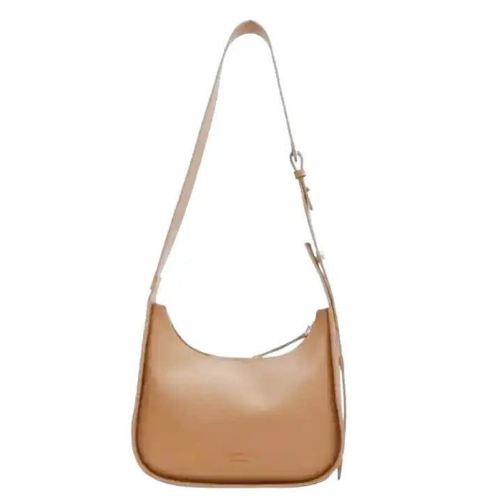 Mäkká hladká crossbody kabelka