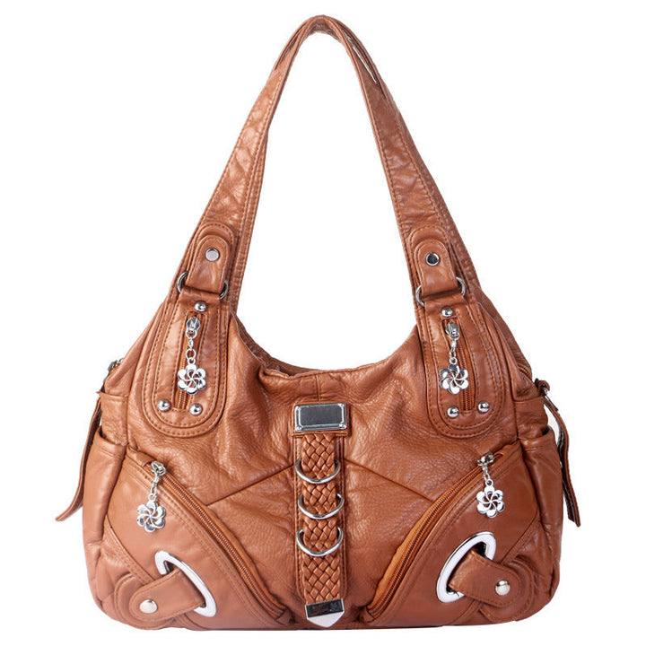 Klasická hladká crossbody kabelka