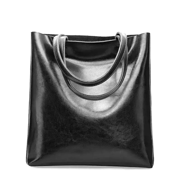 Retro hladká tote kabelka