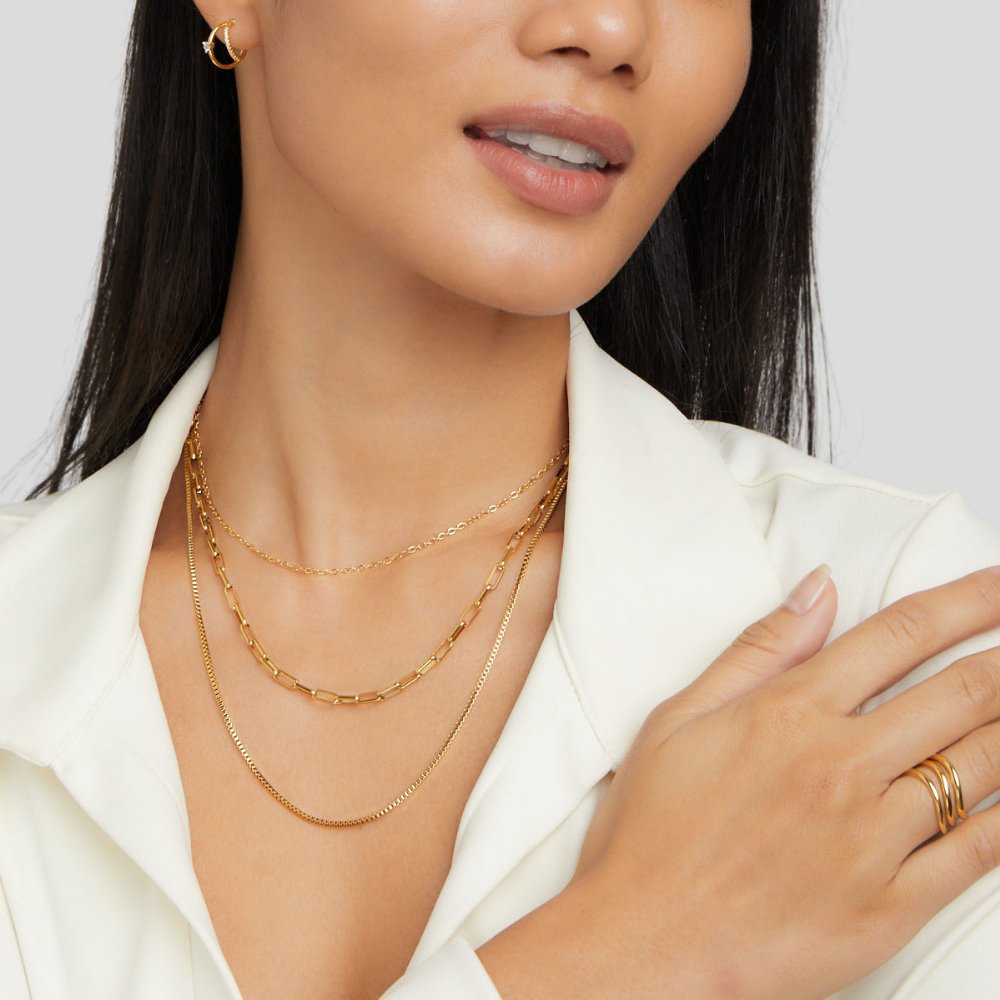 Vrstvený retiazkový náhrdelník Miela
