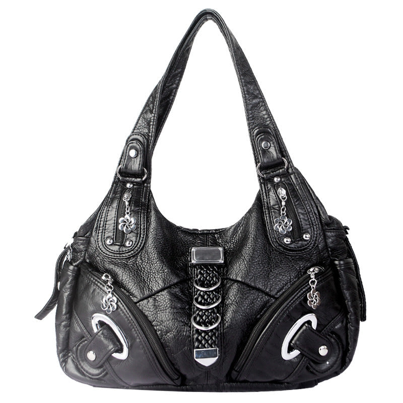 Klasická hladká crossbody kabelka
