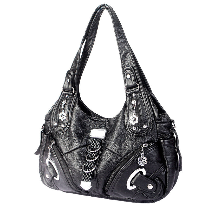 Klasická hladká crossbody kabelka