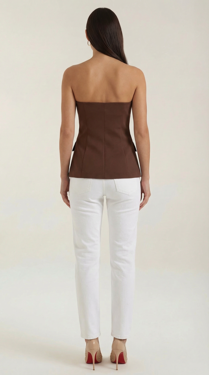 Emília | Basic top bez rukávov