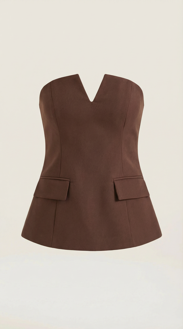 Emília | Basic top bez rukávov