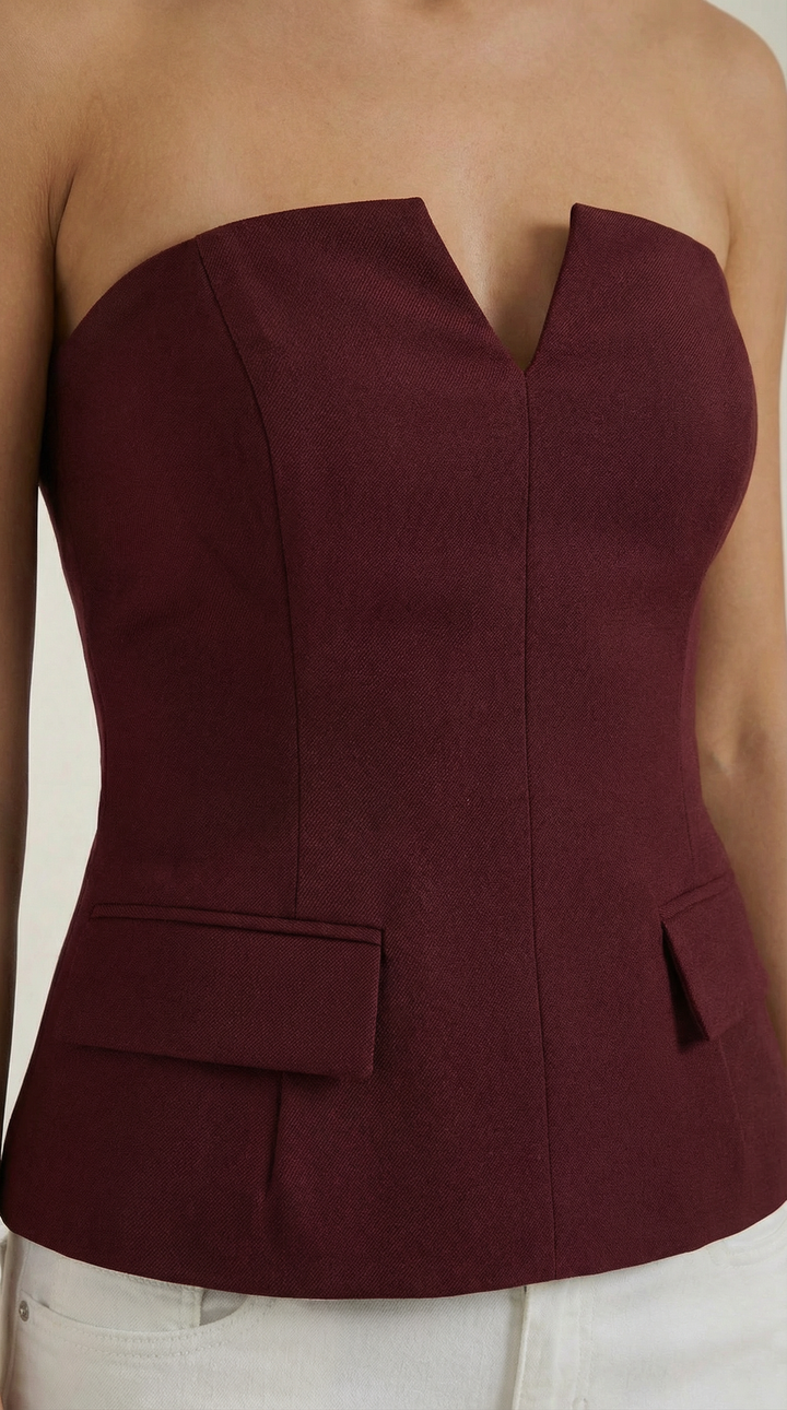 Emília | Basic top bez rukávov