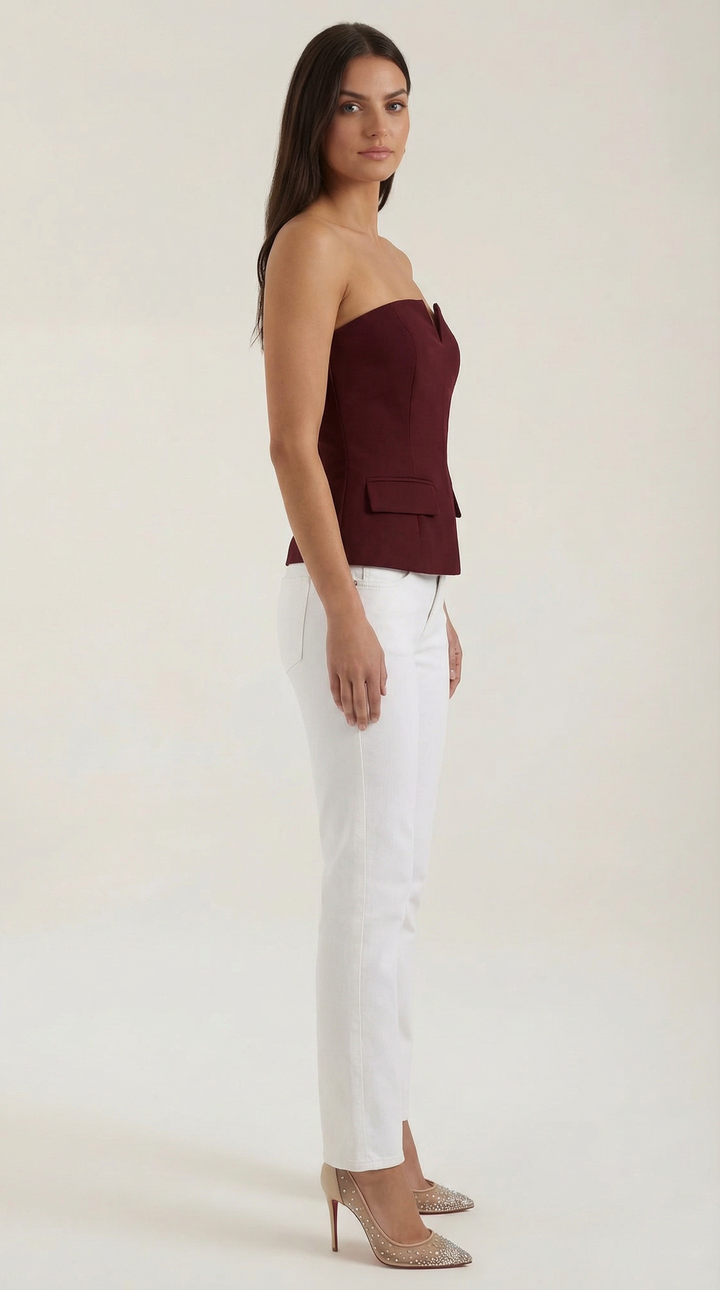 Emília | Basic top bez rukávov