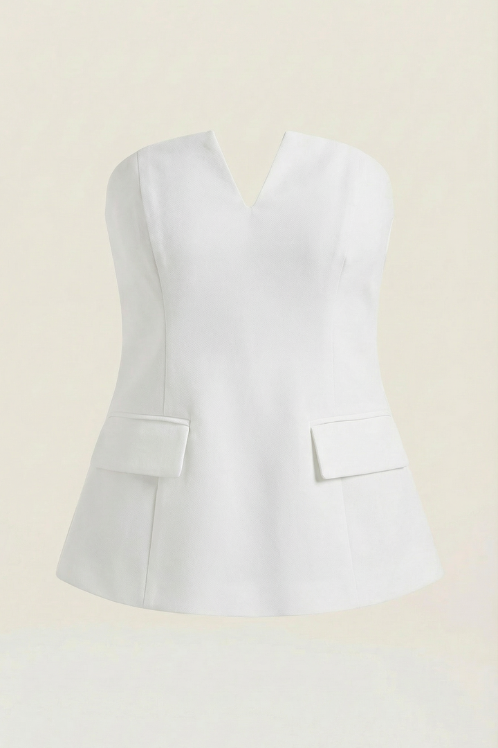 Emília | Basic top bez rukávov